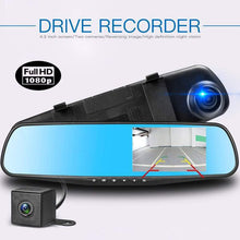 Load image into Gallery viewer, Rearview Mirror Dual Channel DVR Camera Recorder Dash Cam_1